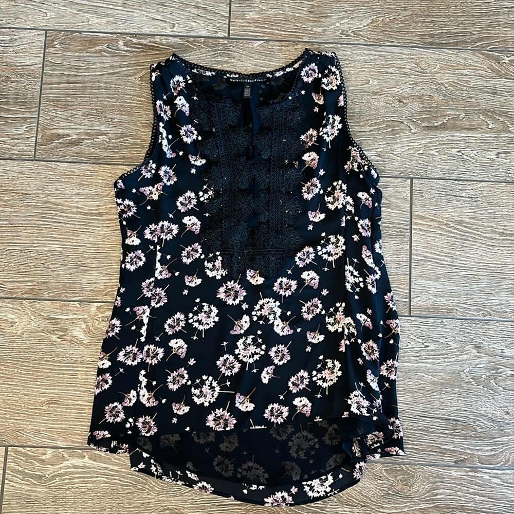 White House, Black market sleeveless blouse